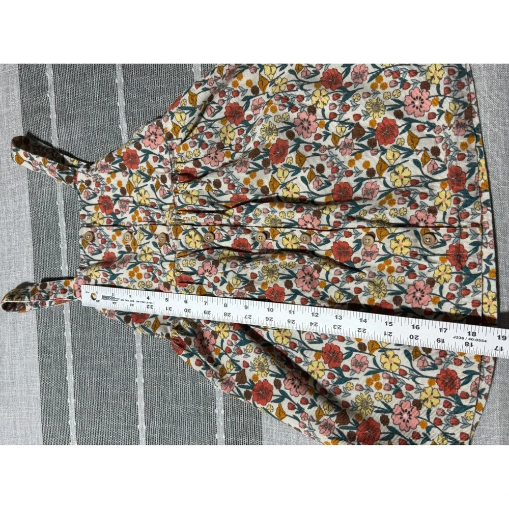Blueberri Boulevard Girls Size‎ 6 Floral Corduroy Jumper Dress